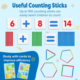 Gotoofun abacus fruit stickers provide playful math prompts and visuals.