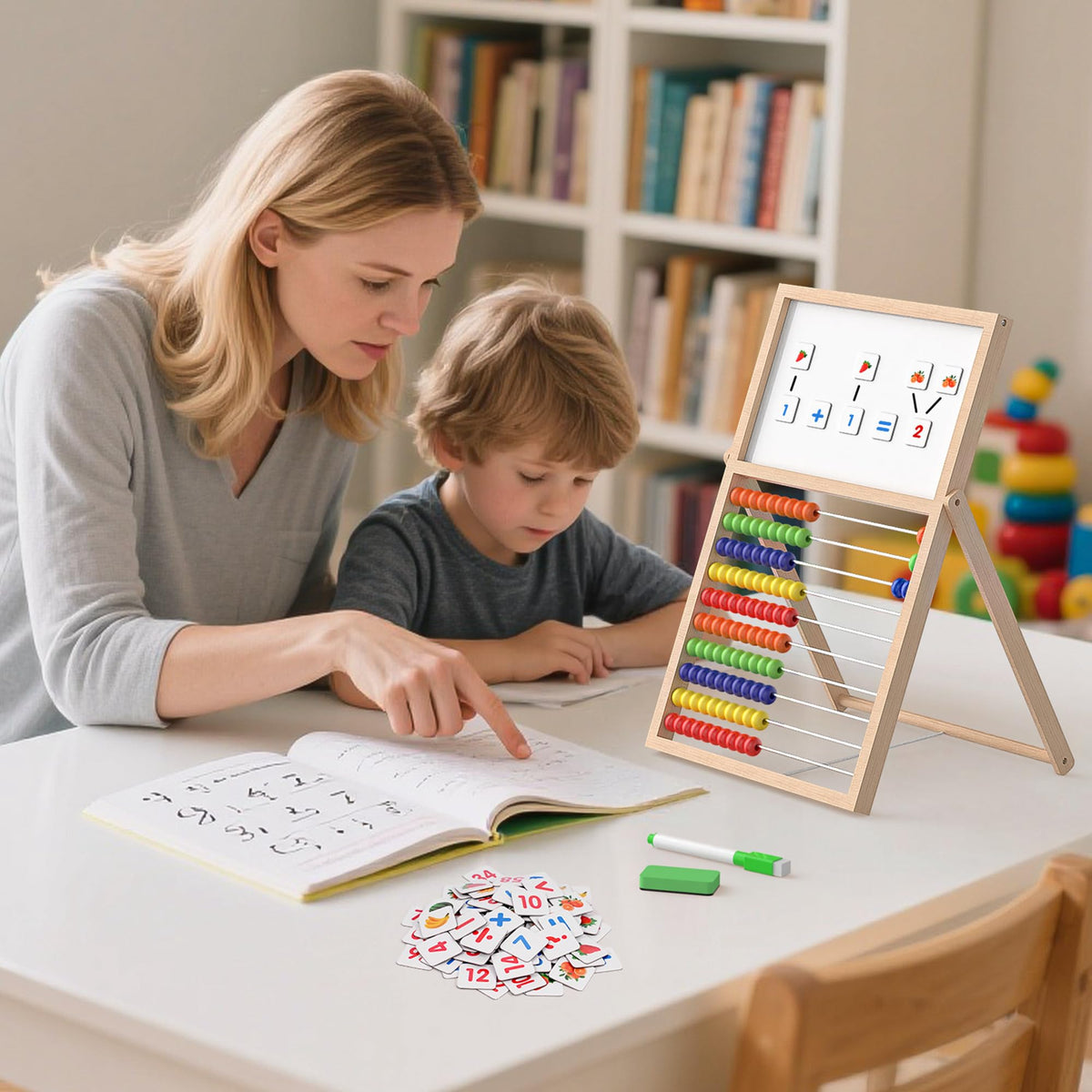 Gotoofun abacus kids learning session demonstrates classroom-friendly setup for home use.