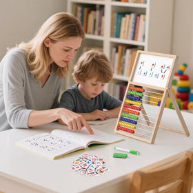 Gotoofun abacus kids learning session demonstrates classroom-friendly setup for home use.