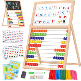Gotoofun abacus overview shows the double-sided board for learning and play.