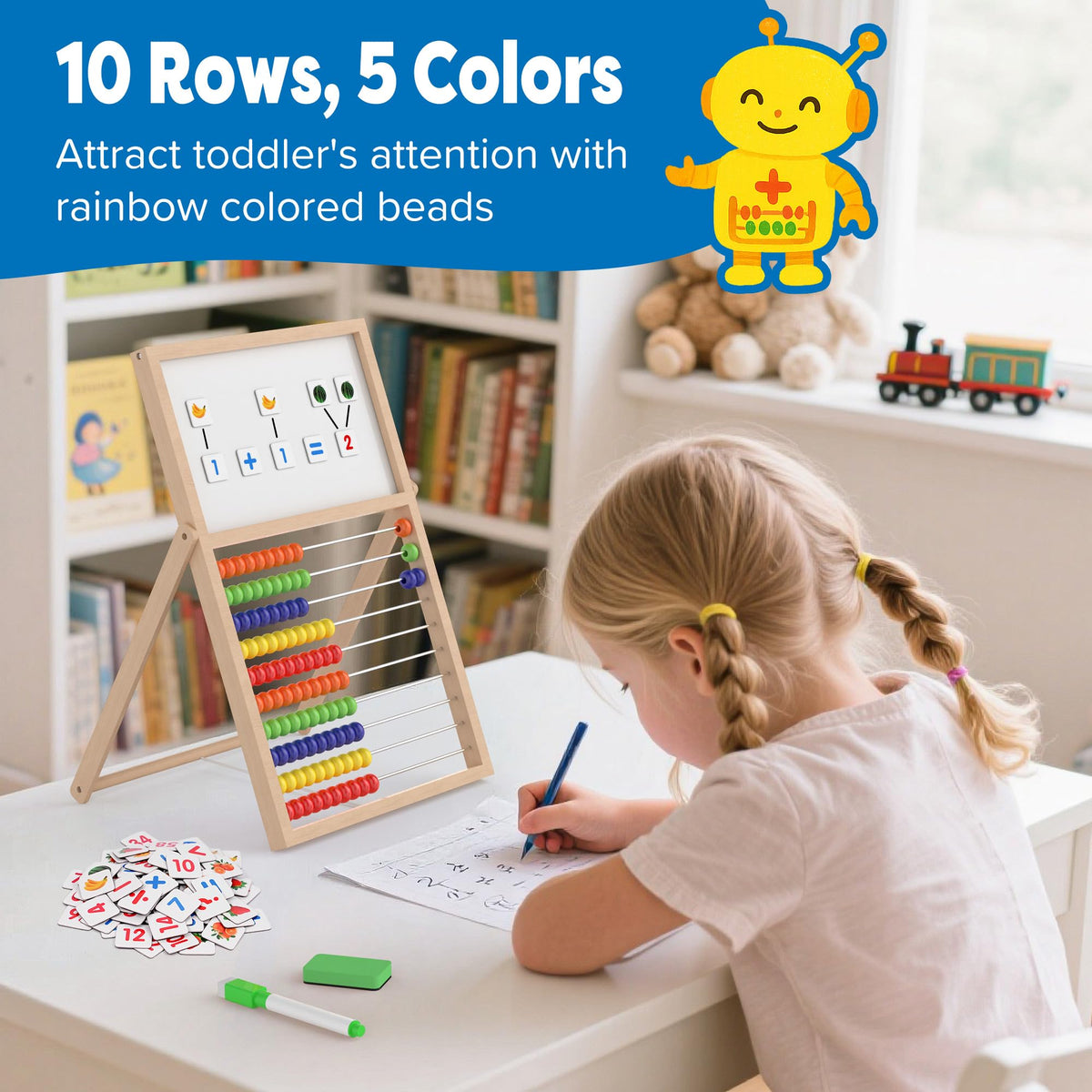 Gotoofun abacus safe finish underscores non-toxic materials and safe design.