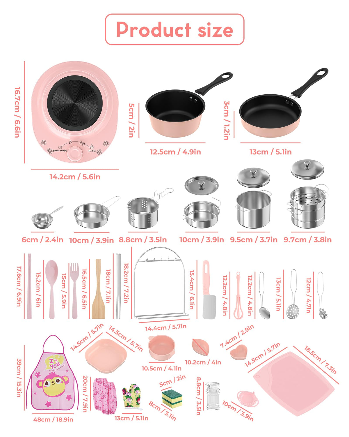 Gotoofun kid-sized pots and pans ready for hands-on meals