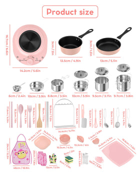 Gotoofun kid-sized pots and pans ready for hands-on meals