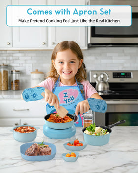 Gotoofun Kids Cooking Set safety serrated knife enabling realistic meal prep while teaching safe handling.