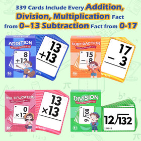Gotoofun self-checking flash cards let kids verify answers quickly.