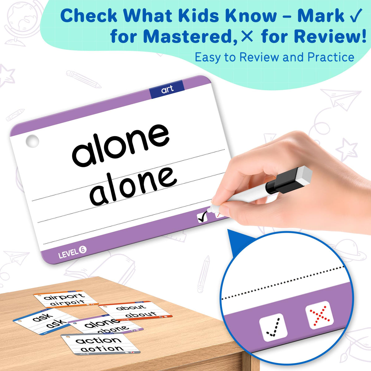 Gotoofun thick laminated cards stay durable and wipe-clean for daily use