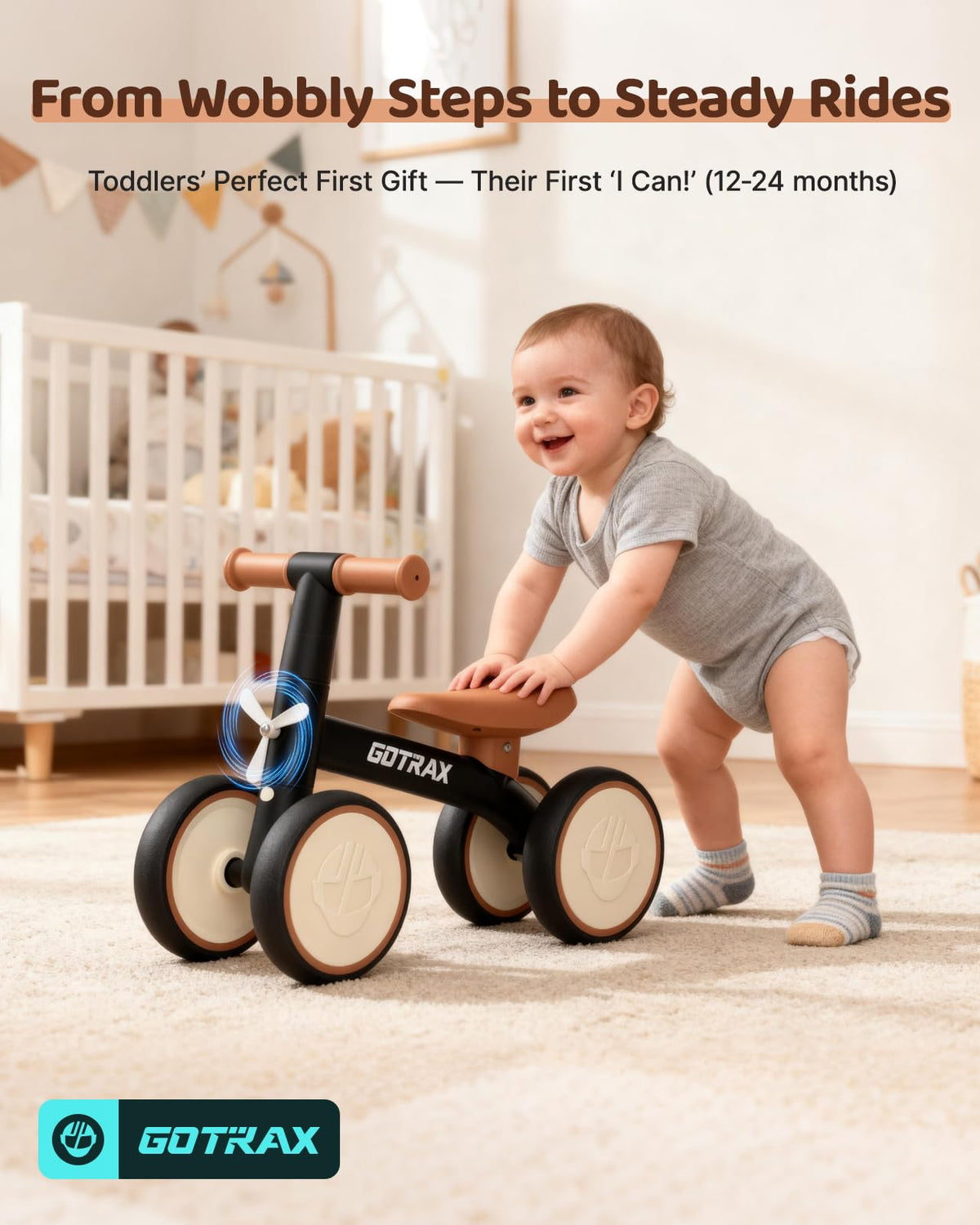 Gotrax CPC-certified balance bike with warranty offers peace of mind.