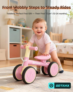 Gotrax Baby Balance Bike is age-appropriate for 12-24 month riders.