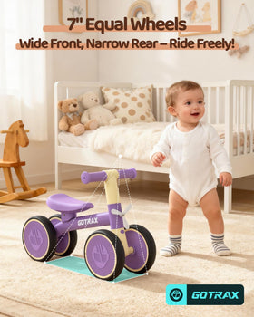 Gotrax Baby Balance Bike steel frame delivers durable, long-lasting support