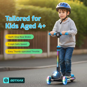 Gotrax SK1 adjustable handlebars adapt to growing kids.