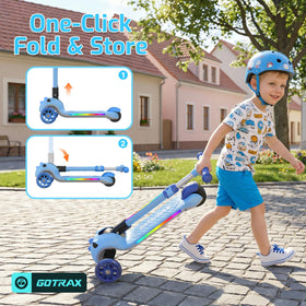 Gotrax SK1 foldable design fits storage spaces and bags.