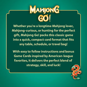 Gouda Games Mahjong Go! travel case keeps the set organized.