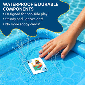 Travel-ready Gouda Games Pool Rummy Splash in a compact pack
