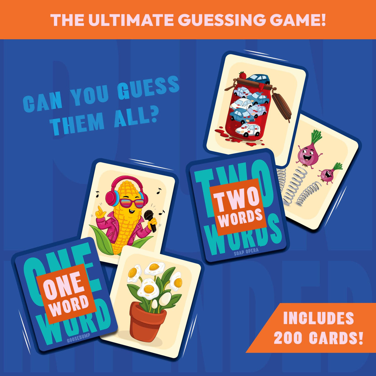 Gouda Games Pun Intended clue cards close-up to spark quick deductions.