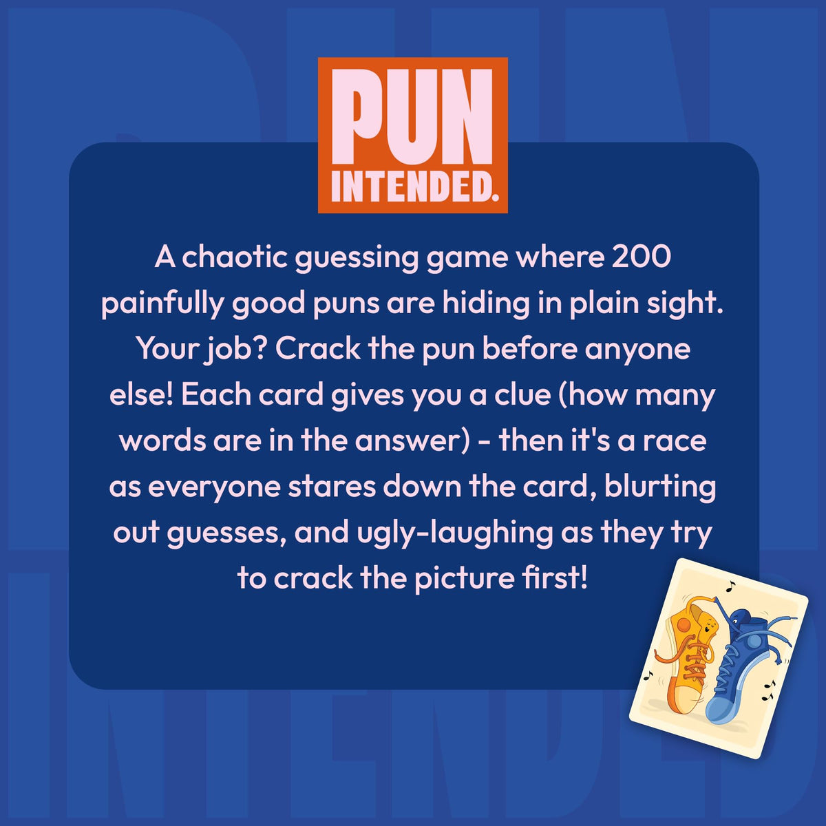 Gouda Games Pun Intended gift box ready for gifting laughs.