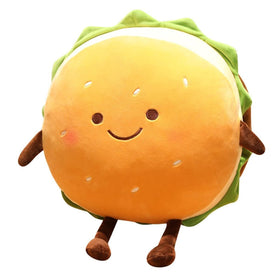 Goylmc hamburger plush pillow in 6 inch size for small spaces and desks