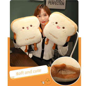 Goylmc Toast Bread Plush Gift Ready communicates versatile gifting for kids and adults.
