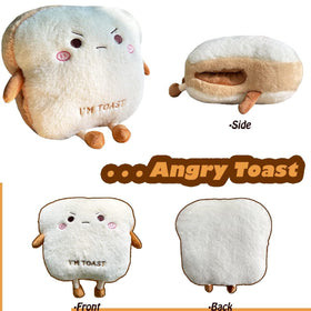 Goylmc Toast Bread Plush Size emphasizes portable comfort at 15.7 by 13.7 inches.