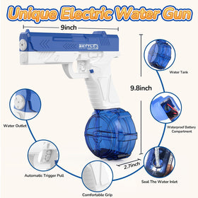 GPPNKC water gun in action showing dual guns and quick-fill feature