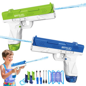 GPPNKC dual electric water guns – front view for shared backyard battles.