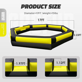 GR8FUN spacious 17ft play area lets 6-10 players enjoy active games outdoors.