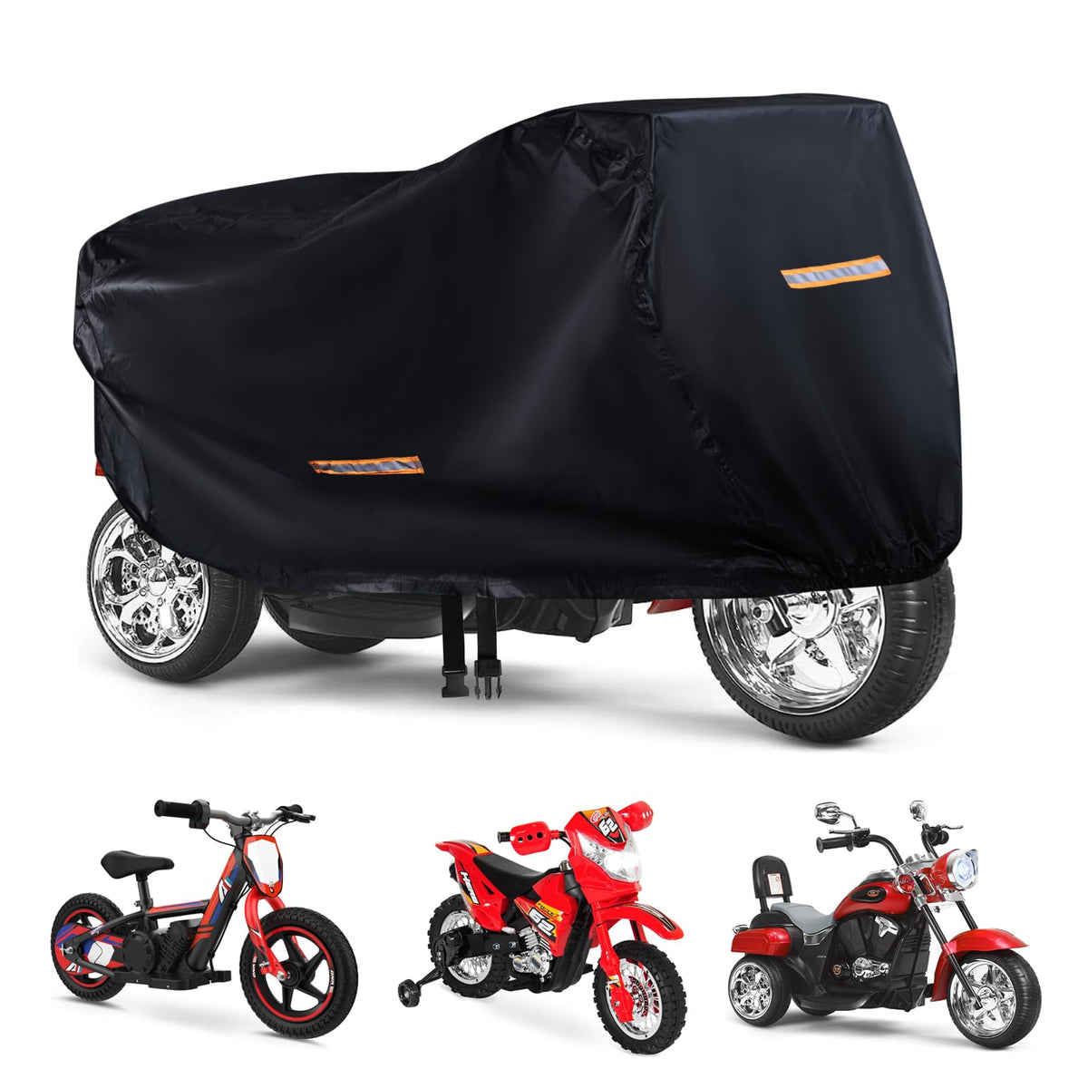 GRABADO Kids Bike Cover waterproof outdoor protects from rain and dust