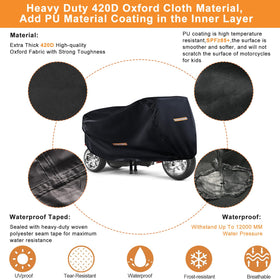 GRABADO universal-fit kids tricycle cover fits most toy bikes