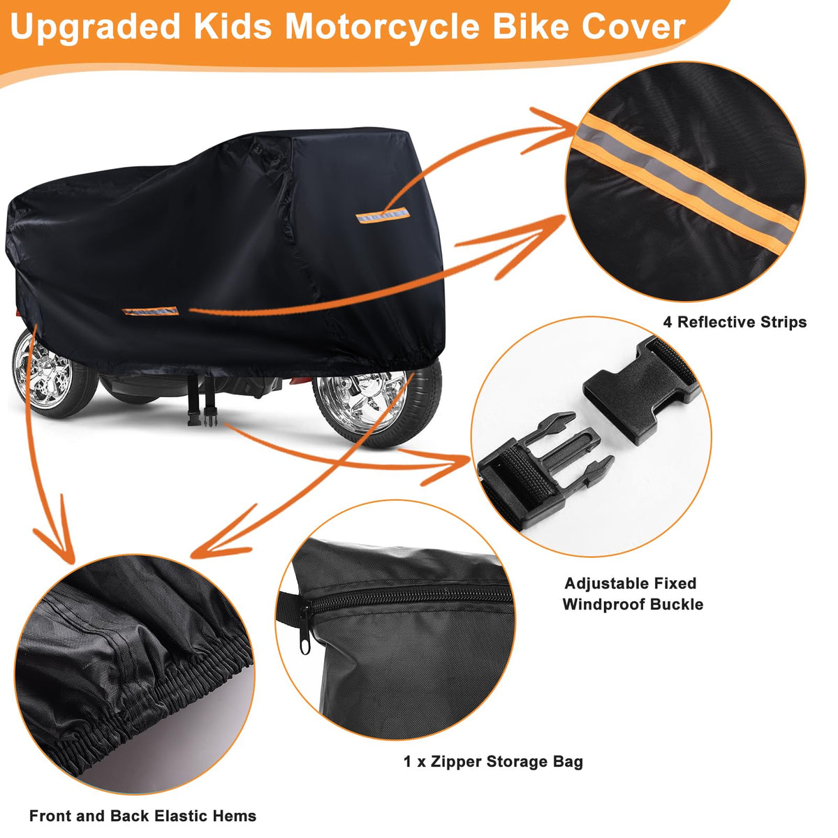 GRABADO windproof buckle keeps the cover secure in windy weather