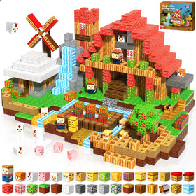 GraceDuck 120pcs magnetic blocks assembled to spark creative play and fine motor skills.