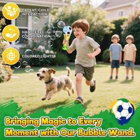 GraceDuck automatic bubble machine delivers bubbles without blowing for easy play.