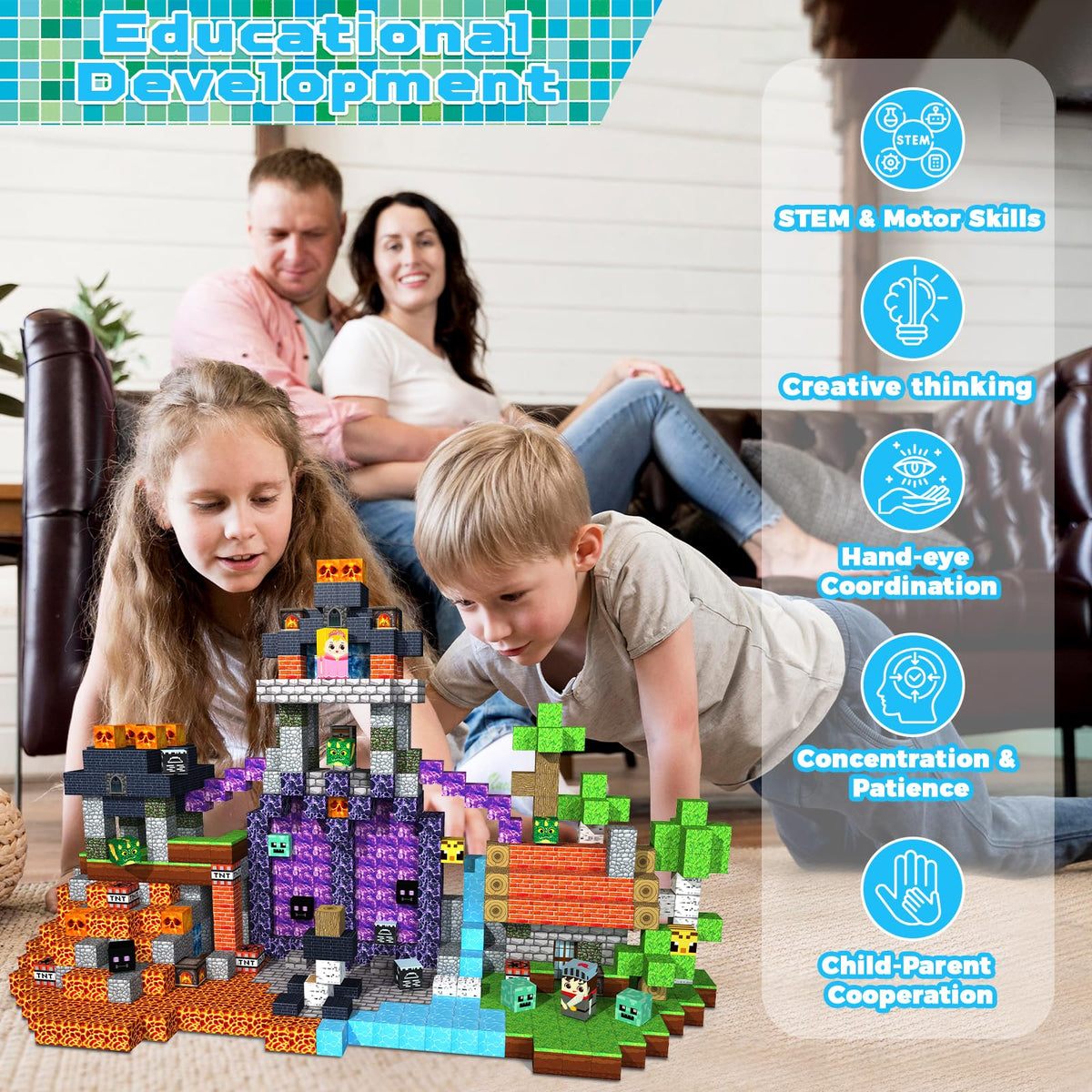 GraceDuck magnetic tiles make a thoughtful educational gift for curious kids.