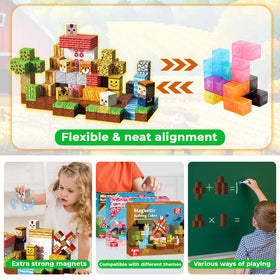 GraceDuck classroom-friendly magnetic cubes support STEM learning during group activities.