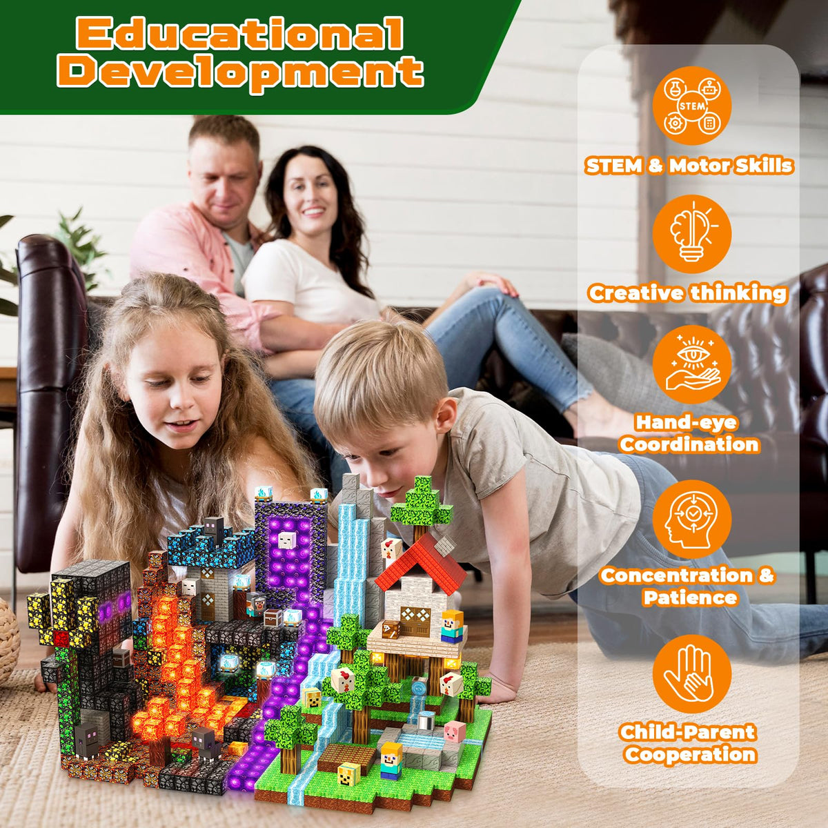 GraceDuck STEM activity blocks boost focus and spatial thinking during play.