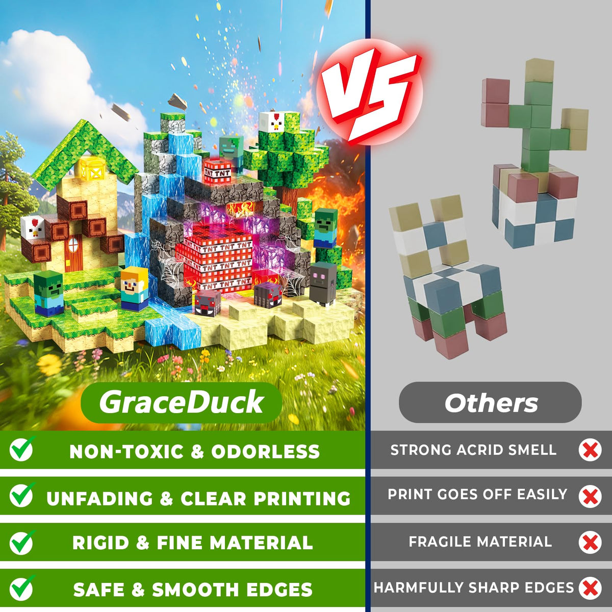 GraceDuck idea booklet with patterns inspires guided and creative building.
