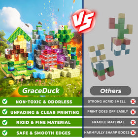 GraceDuck idea booklet with patterns inspires guided and creative building.