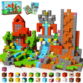 GraceDuck magnetic blocks enable colorful castle build for creativity