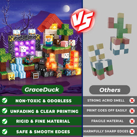 GraceDuck safety-rounded edges help kids handle blocks with confidence.