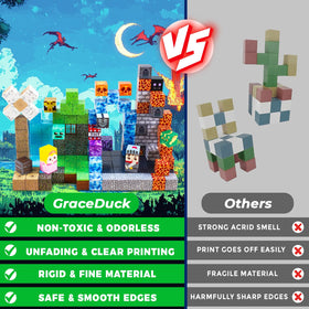 GraceDuck blocks rustle softly to captivate toddlers during play.