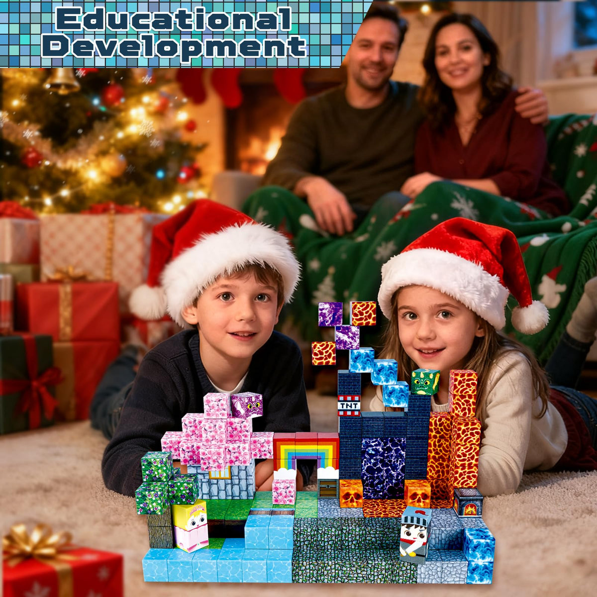 GraceDuck sensory-tactile blocks rustle softly as kids connect and separate pieces
