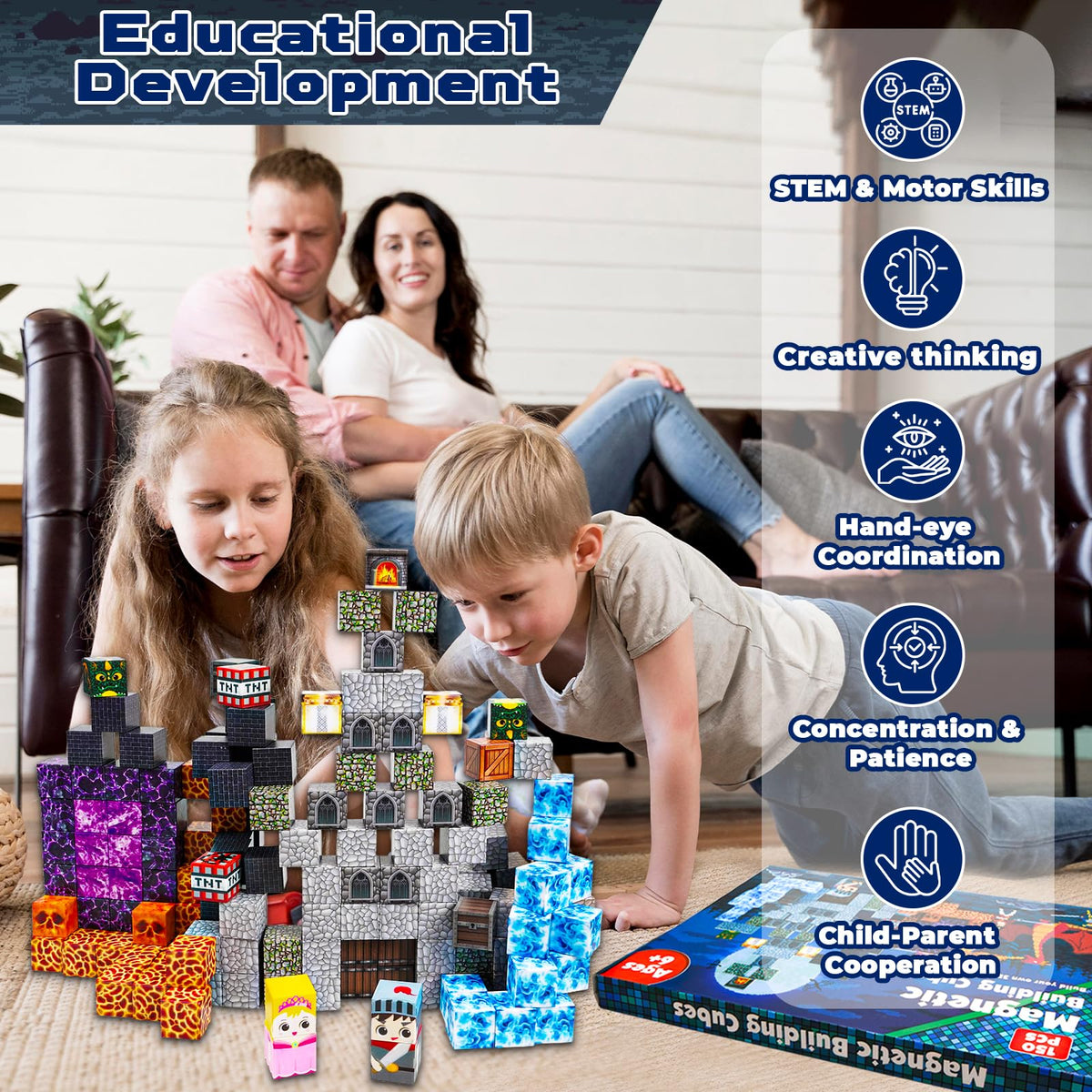 GraceDuck STEM blocks offer colorful, open-ended learning away from screens.