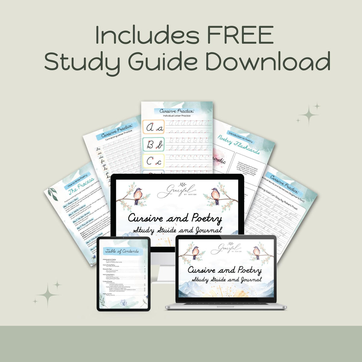 Graceful By Design accessible handwriting practice for teens and adults