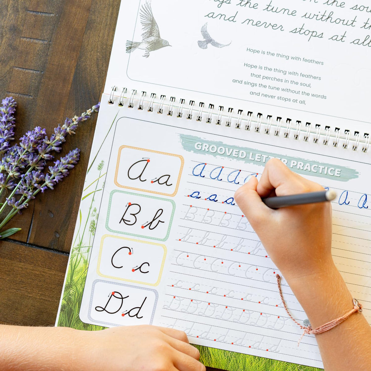 Graceful By Design colorful practice pages boost engagement during handwriting drills