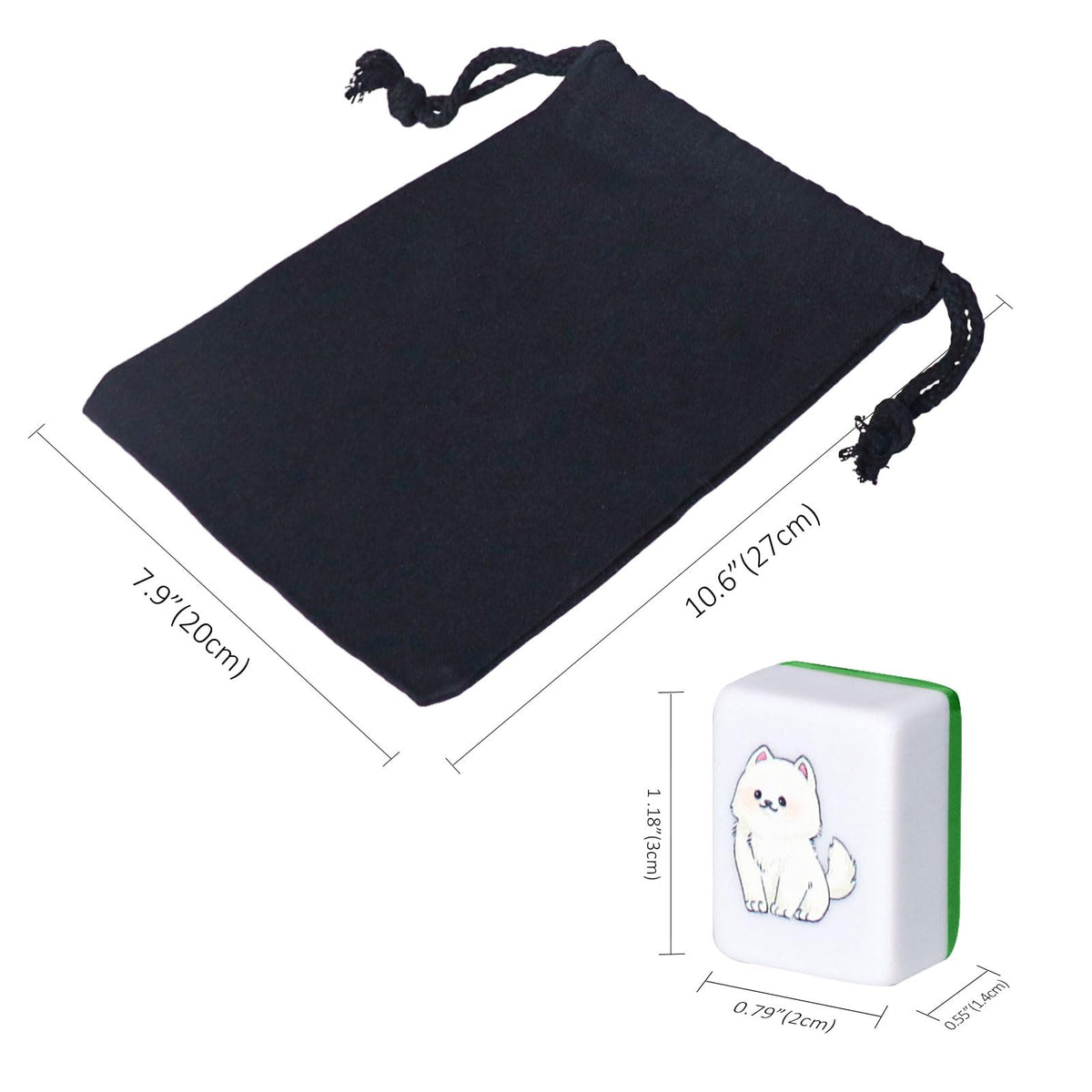 GRACIAS Mahjong animal pattern tiles add visual appeal for casual play