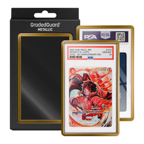 GradedGuard gold metallic matte case protects PSA slabs with secure scratch-free display