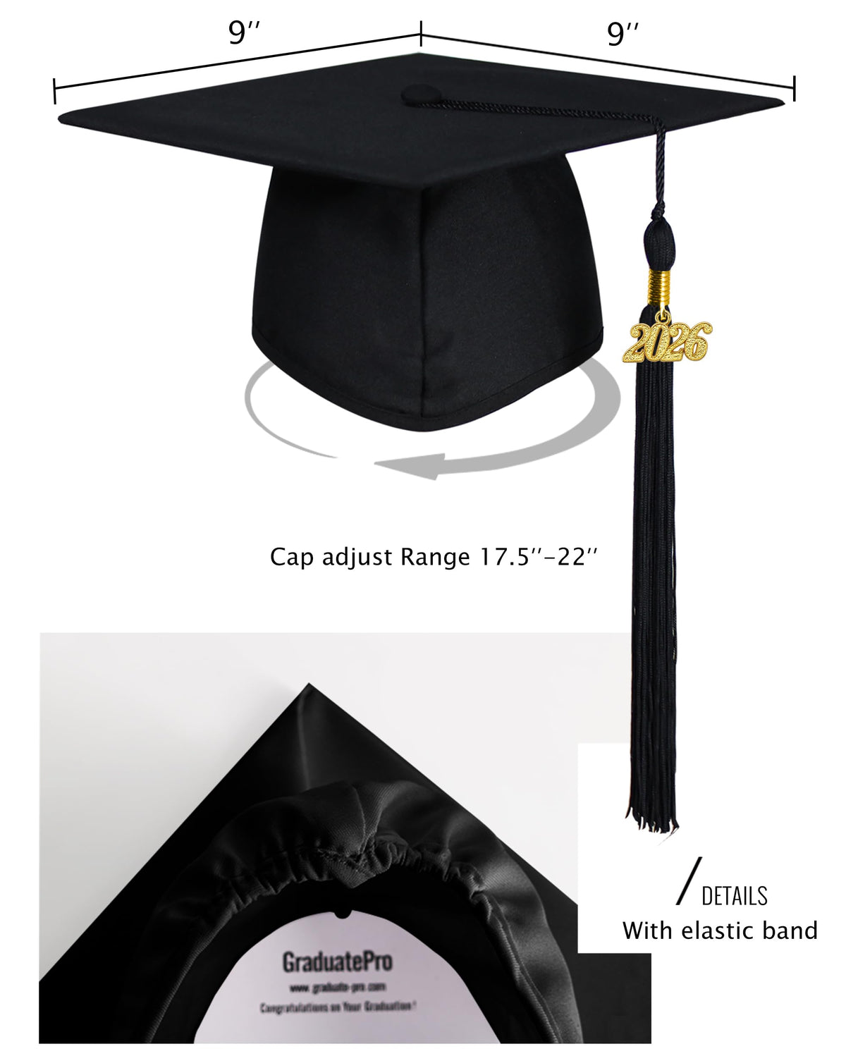 GraduatePro easy-care fabric supports machine wash and low-temperature ironing.