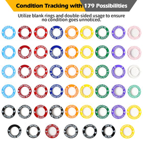 Grajar customizable blank rings showing back-writing for notes and reuse