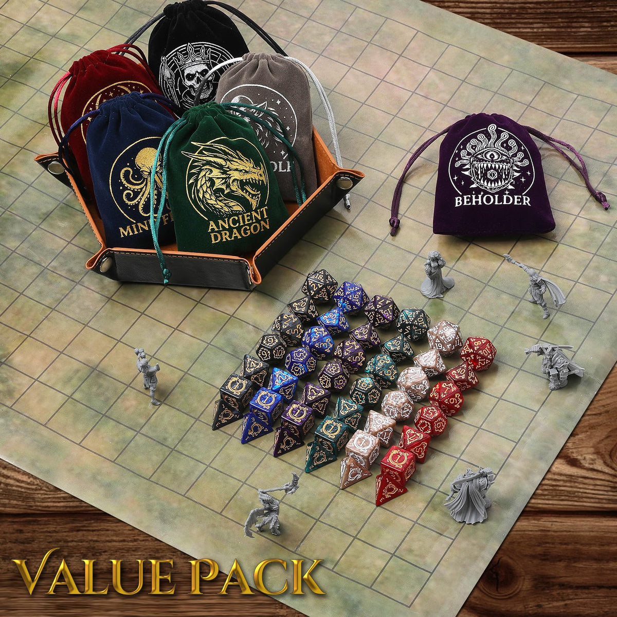 Grajar complete D&D starter gift set for players and DMs.