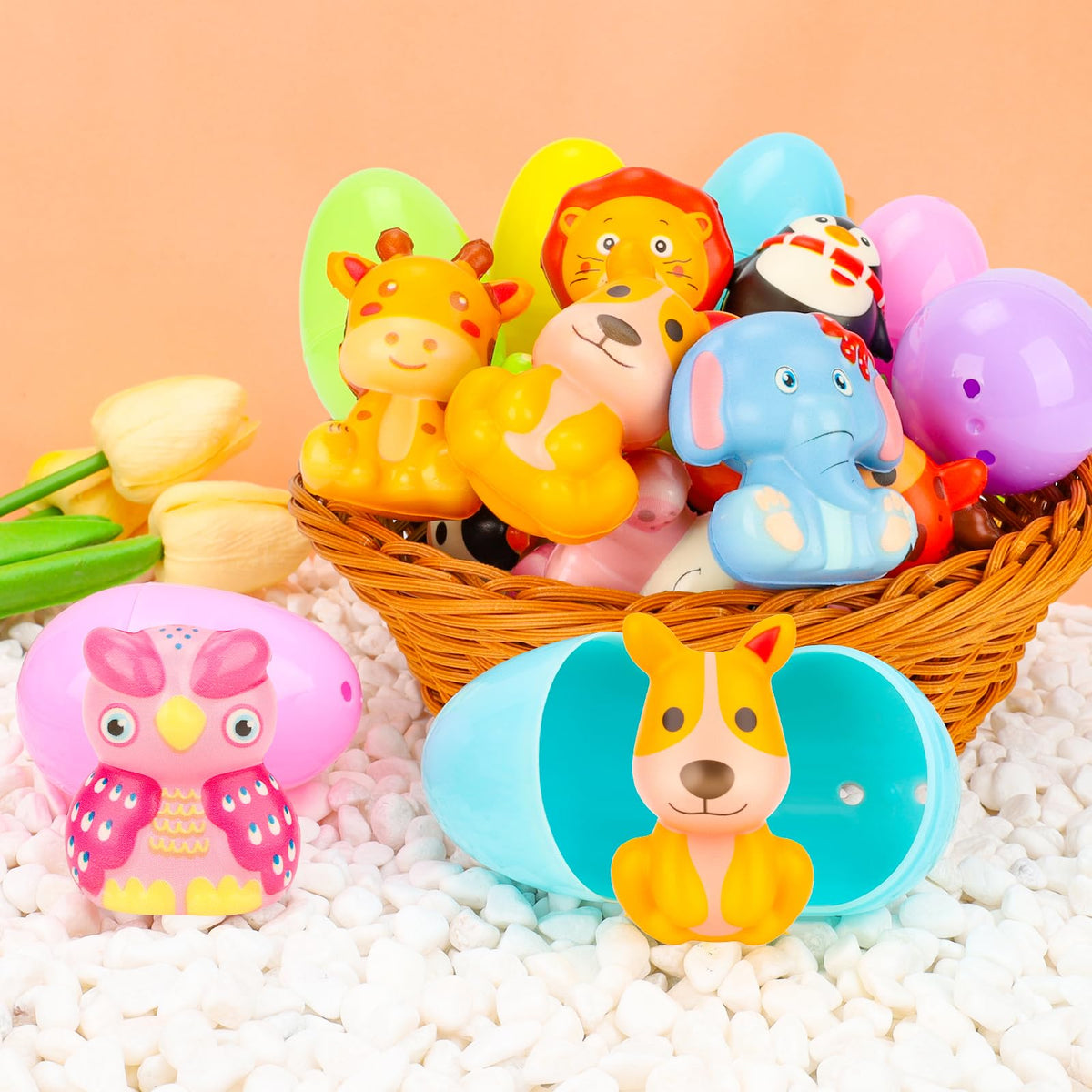 Gralima animal squishy toys inside eggs spark imaginative play
