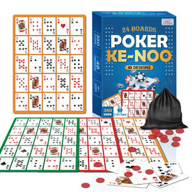GRANDLMOON Poker Ke-NOO double-sided boards for varied gameplay during game night