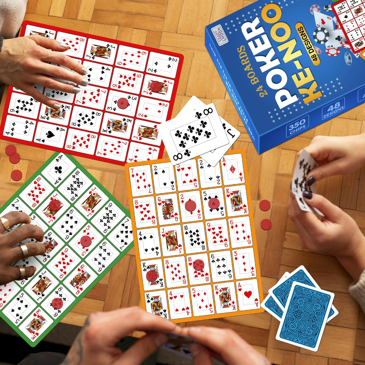 GRANDLMOON Poker Ke-NOO reversible boards add depth to sessions